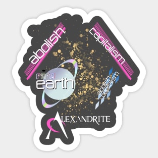 Rare Earth : Fully Automated Gay Space Post Capitalism Now! Sticker